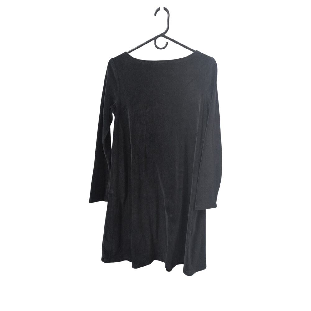 J. Jill Pure Jill Velour Tunic Dress Black Size XS Long Sleeve EUC - Picture 4 of 4